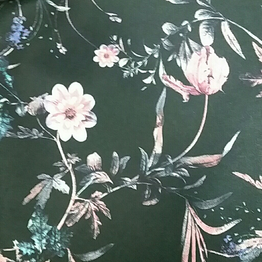 Zara Basic Floral Jacket Size Large - image 5